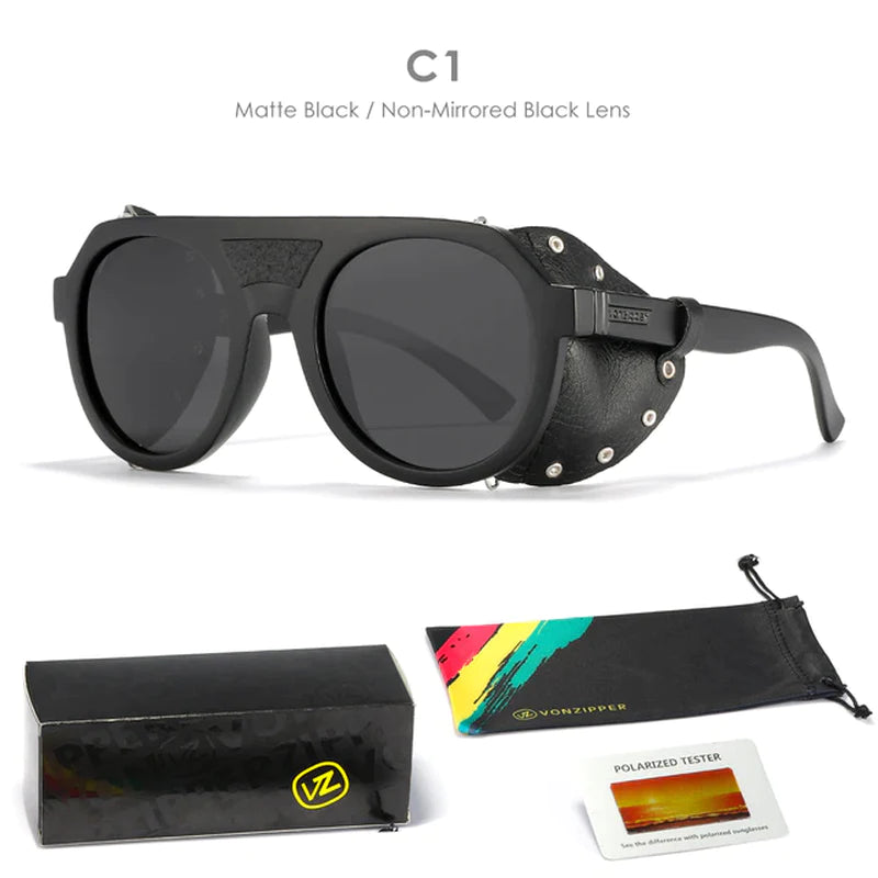 Brand VZ Vonzipper Polarized Sunglasses Men Square Frame Elmore Style Eyewear UV400 Sports Sun Glasses Fishing Hiking Driving