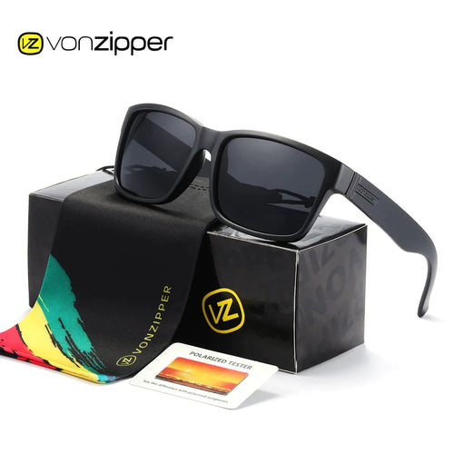 Brand VZ Vonzipper Polarized Sunglasses Men Square Frame Elmore Style Eyewear UV400 Sports Sun Glasses Fishing Hiking Driving
