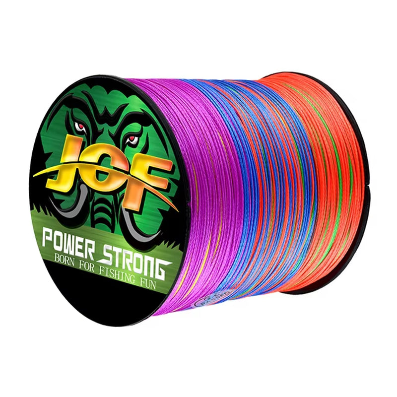 JOF 4 Strands Fishing Line 300/100M Braided PE Fishing Strong Fishing Line Multifilament Durable Fishing Line Tool